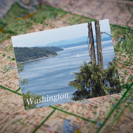 Washington State Puget Sound Reisfoto Briefkaart