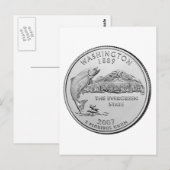 Washington State Quarter Briefkaart (Voorkant / Achterkant)