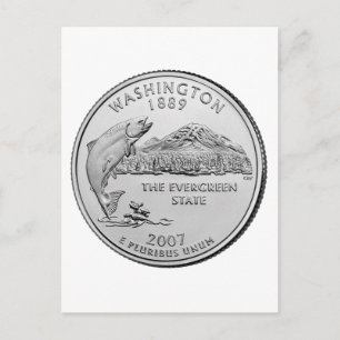 Washington State Quarter Briefkaart