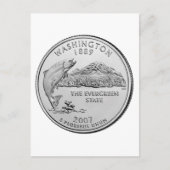 Washington State Quarter Briefkaart (Voorkant)