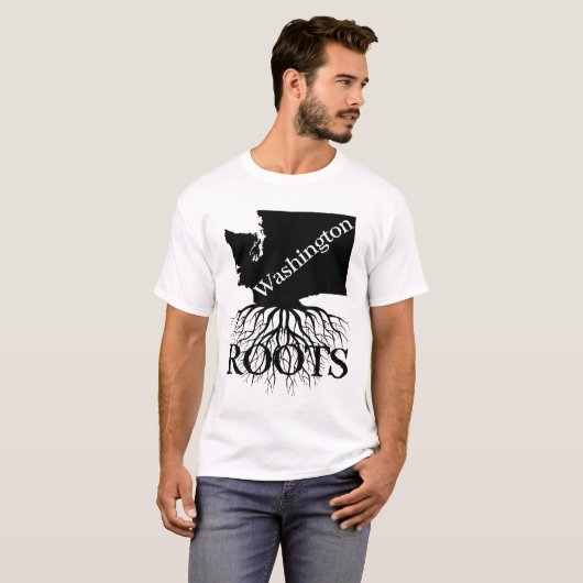 Washington State Roots Vrouwen of Mannen Shirt (Voorkant volledig)