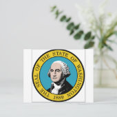 Washington State Seal Briefkaart (Staand voorkant)