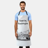 Washington State Seattle veerboot lijn Art Schort (Gedragen)