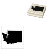 Washington State Solid Rubber Art Stamp Rubberstempel (Gestempeld)