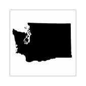Washington State Solid Rubber Art Stamp Rubberstempel (Afrduk)