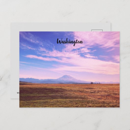 Washington State Sunset Briefkaart (Voorkant / Achterkant)