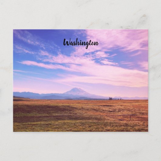 Washington State Sunset Briefkaart (Voorkant)