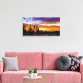 Washington State Sunset Canvas Afdruk (Insitu (Woonkamer))