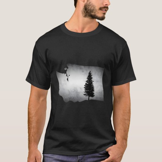 Washington State Tree Northwest T-shirt (Voorkant)