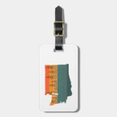 Washington State Tree Silhouette Bagagelabel (Voorkant verticaal)