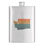 Washington State Tree Silhouette Flacon (Voorkant)