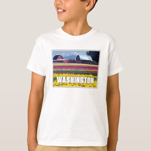 Washington State | Tulpenveld T-shirt (Voorkant)