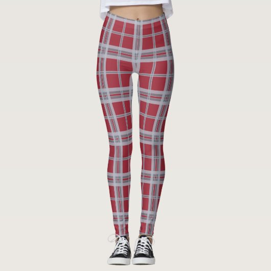 Washington State University Cougar Tartan Leggings (Voorkant)