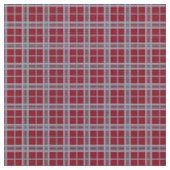 Washington State University Cougar Tartan Stof (Close Up)