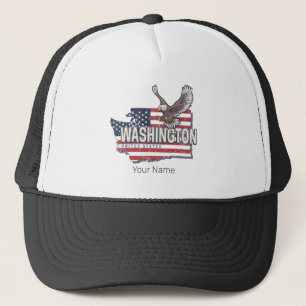Washington State Verenigde Staten Kaart USA Souven Trucker Pet
