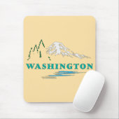 Washington State Verenigde Staten van Amerika Muismat (Met muis)