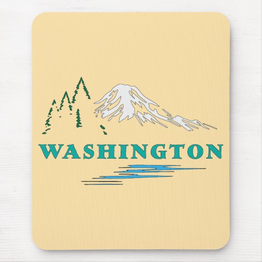 Washington State Verenigde Staten van Amerika Muismat (Voorkant)