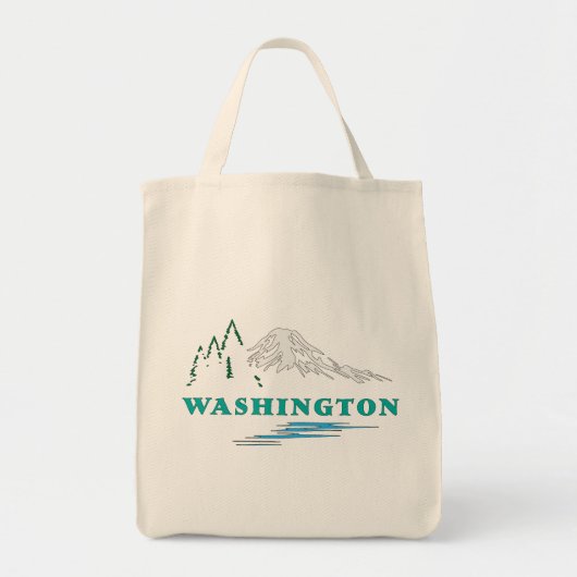 Washington State Verenigde Staten van Amerika Tote Bag (Voorkant)