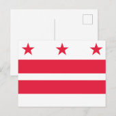 Washington State Vlag Reis Briefkaart (Voorkant / Achterkant)