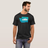 Washington State Wave Gevist T-shirt (Voorkant volledig)