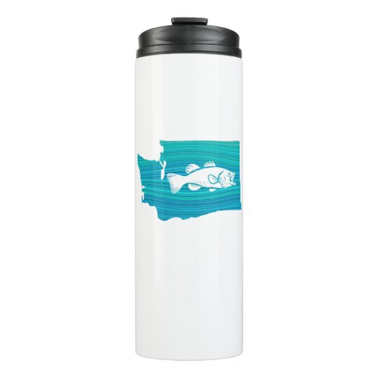 Washington State Wave Gevist Thermosbeker (Voorkant)