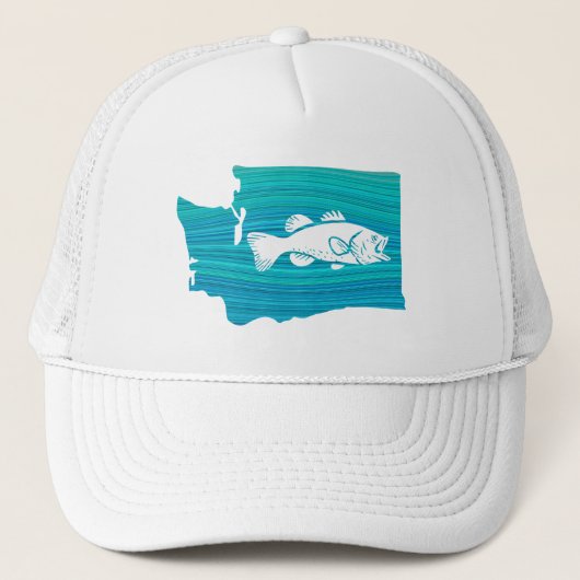 Washington State Wave Gevist Trucker Pet (Voorkant)