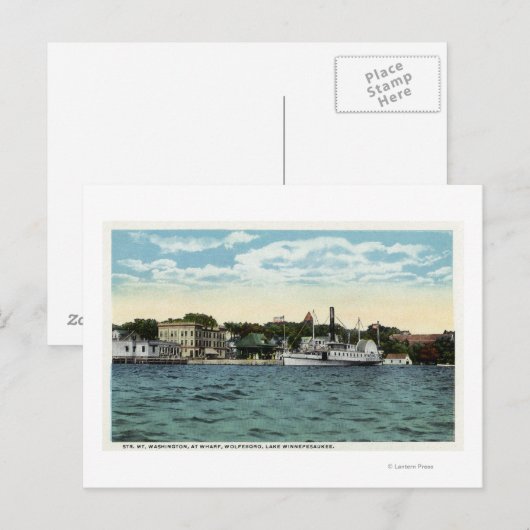 Washington Steamer bij Wolfeboro Wharf Briefkaart