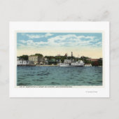 Washington Steamer bij Wolfeboro Wharf Briefkaart (Voorkant)
