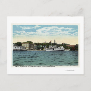 Washington Steamer bij Wolfeboro Wharf Briefkaart