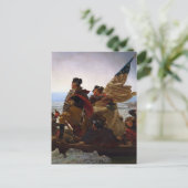 Washington steekt de Delaware over kunst Briefkaart (Staand voorkant)