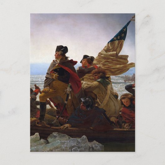 Washington steekt de Delaware over kunst Briefkaart (Voorkant)