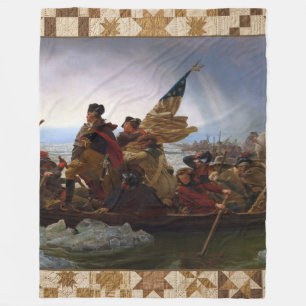 Washington Steekt Over 1776 Historische Quiltdeken Fleece Deken