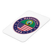 Washington sticker, telefooncel, canvas tas magneet (Linkerzijde)