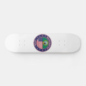 Washington sticker, telefooncel, canvas tas persoonlijk skateboard (Horizontaal)