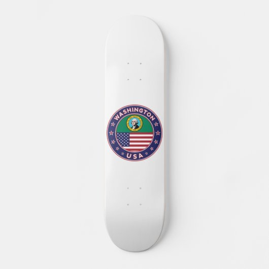 Washington sticker, telefooncel, canvas tas persoonlijk skateboard (Voorkant)