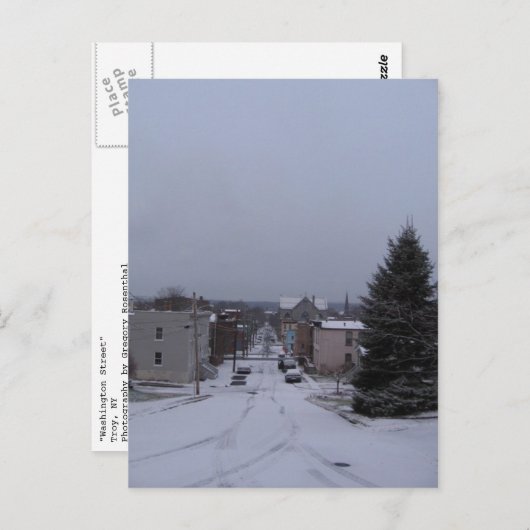 washington-straat briefkaart (Voorkant / Achterkant)