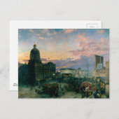 Washington Street, Indianapolis in Dusk door Theod Briefkaart (Voorkant / Achterkant)