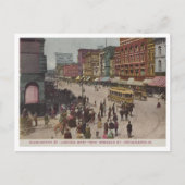  Washington Street Scene, Indianapolis Briefkaart (Voorkant)