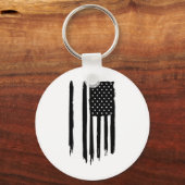 Washington Tacoma Amerikaanse Vlag VS Sleutelhanger (Voorkant)