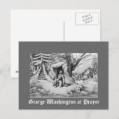 Washington te Prayer Briefkaart (Voorkant / Achterkant)