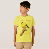 Washington Territory Bird De Amerikaanse goudvink T-shirt (Voorkant volledig)