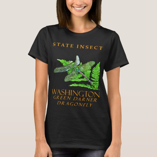 Washington Territory Insect De Groene Darner Draak T-shirt (Voorkant)