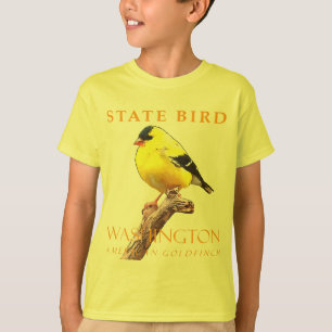 Washington Territory Vogel De Amerikaanse Goudvink T-shirt
