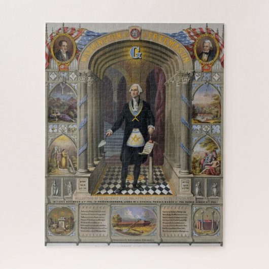 Washington The Mason Legpuzzel (Verticaal)