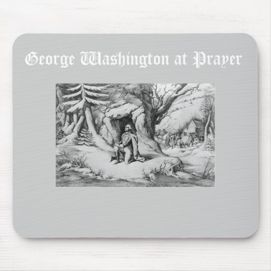 Washington tijdens het gebed muismat (Voorkant)