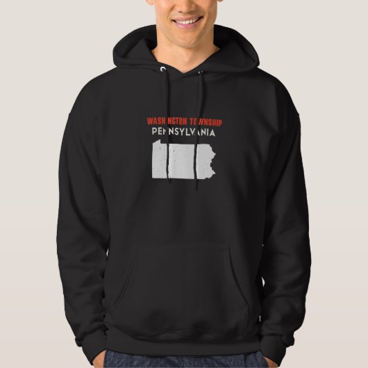 Washington township Pennsylvania USA State America Hoodie (Voorkant)