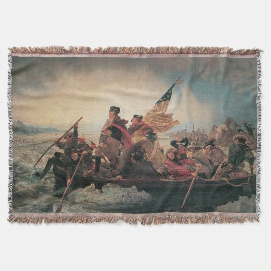 Washington trekt de Delaware over door Emanuel Leu Deken (Voorkant)