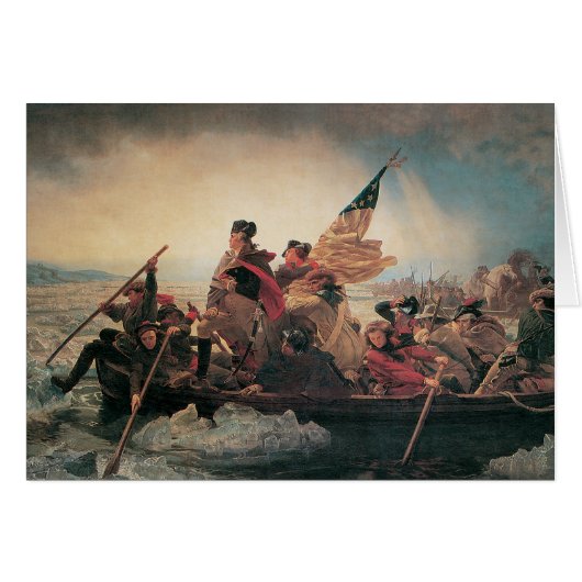 Washington trekt de Delaware over van Emanuel Leut (Voorkant Horizontaal)