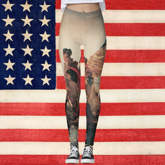 Washington trekt de Delaware over van Emanuel Leut Leggings