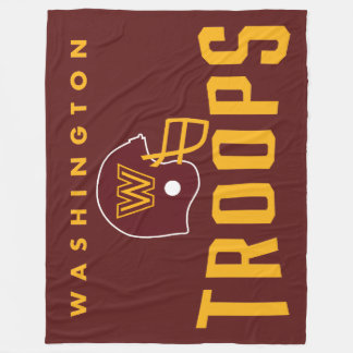 Washington Troops Football Fleece Blanket Deken